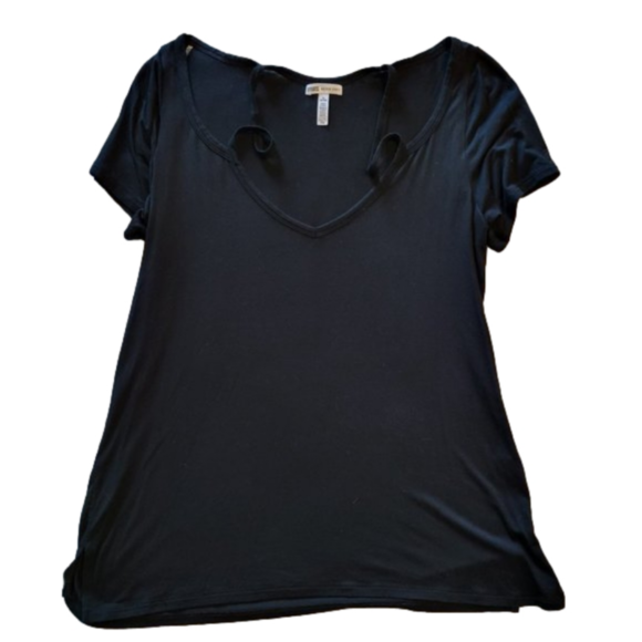 PINK BY VICTORIA SECRET BLACK SUPER SOFT TSHIRT SIZE MEDIUM - Picture 1 of 6
